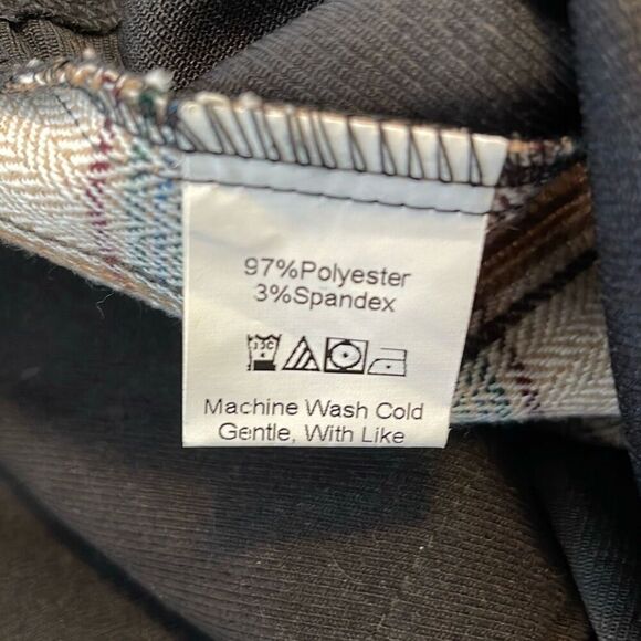 SHEIN Tartan Panel Corduroy Crop Shacket Size Medium - Picture 9 of 11